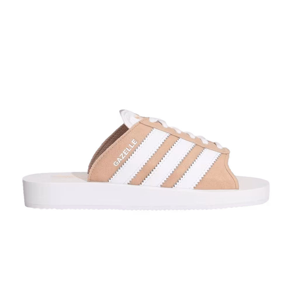 Adidas Gazelle Beach Slides Magic Beige