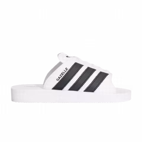Adidas Gazelle Beach Slides 'White Black'