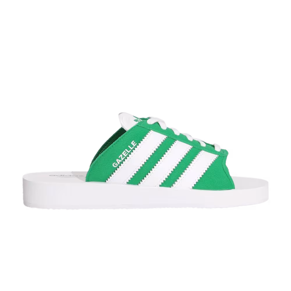 Adidas Gazelle Beach Slides Green