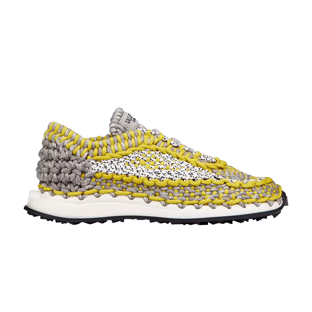 Valentino Crochet Sneakers Yellow