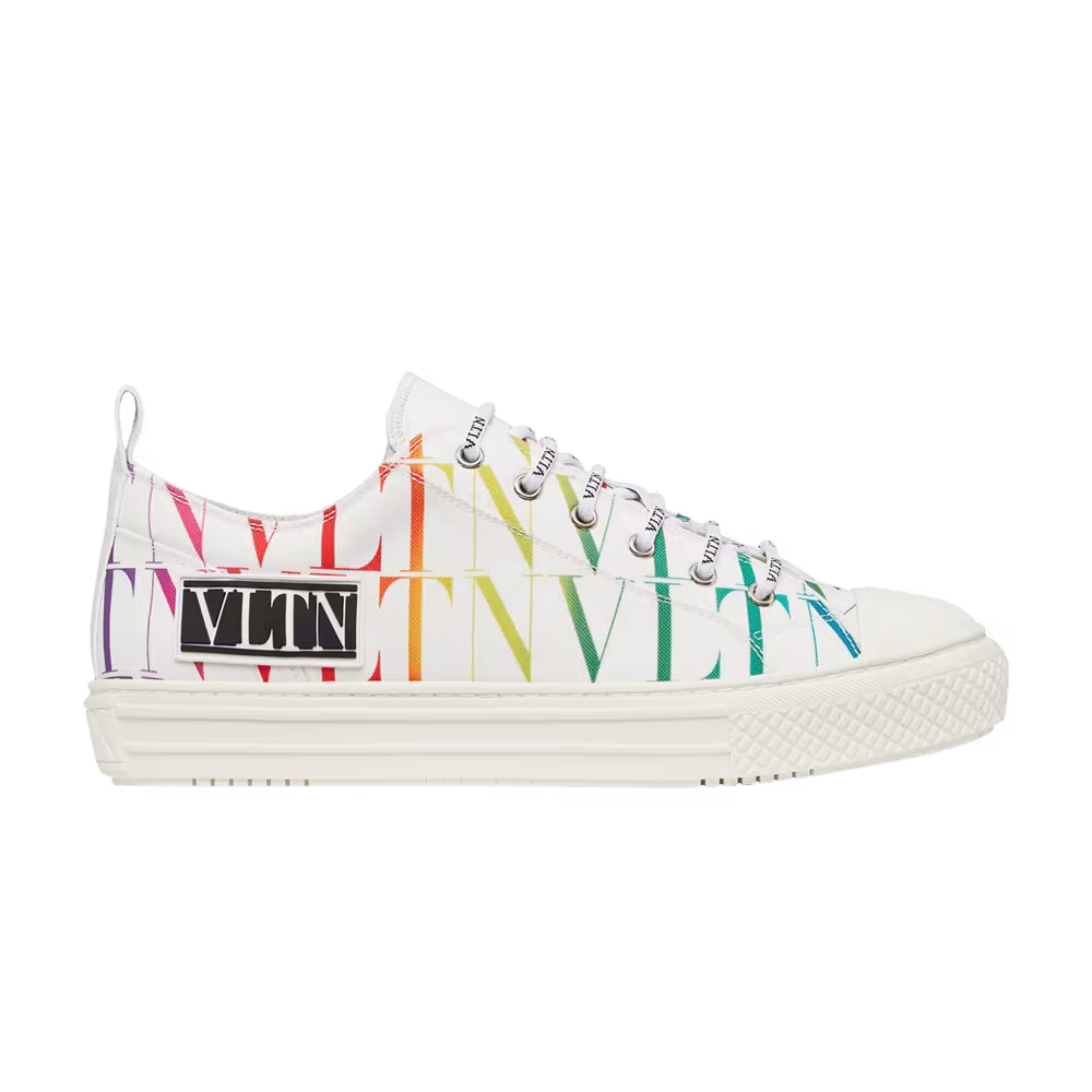 Valentino Giggies Low VLTN Times Allover Print - White Multi