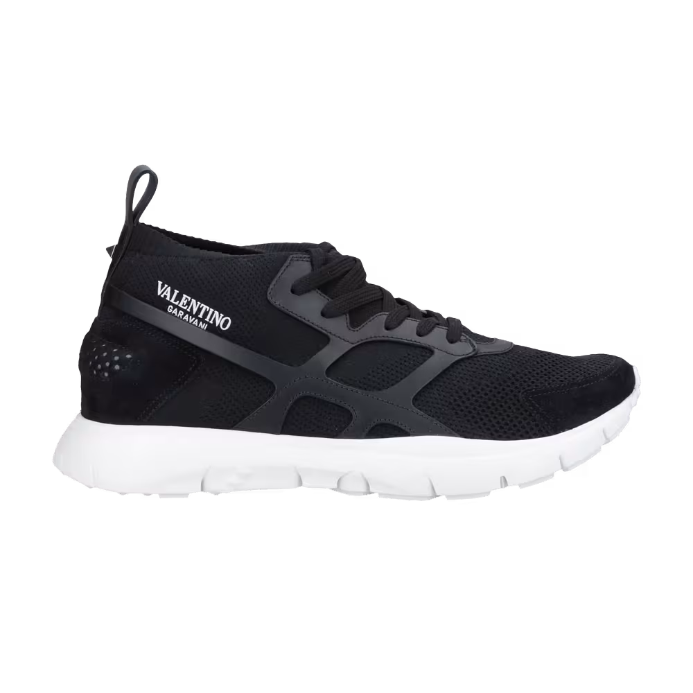 Valentino Sound High Sock Sneaker Black