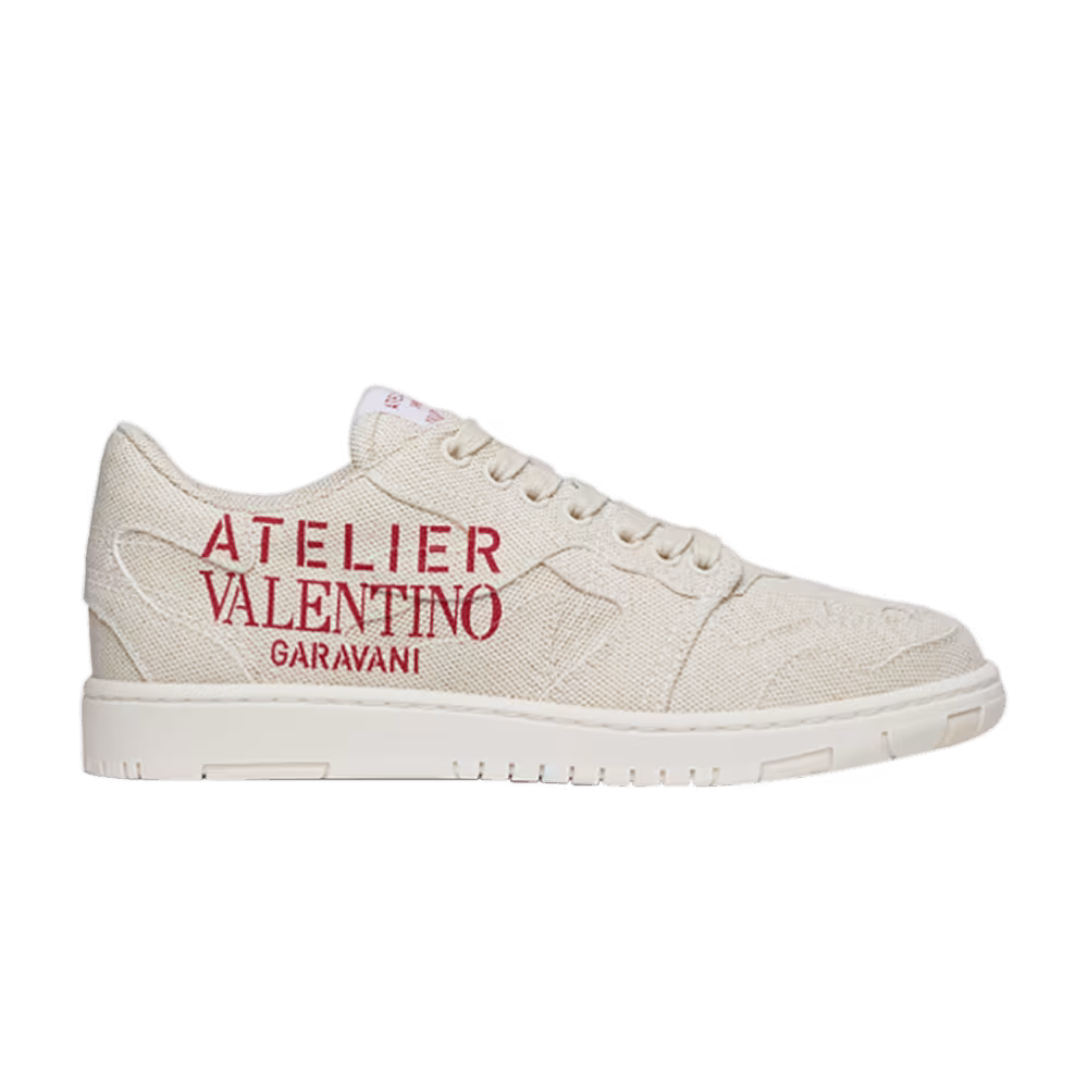 Valentino Women's Atelier 07 Sneaker Cream Red