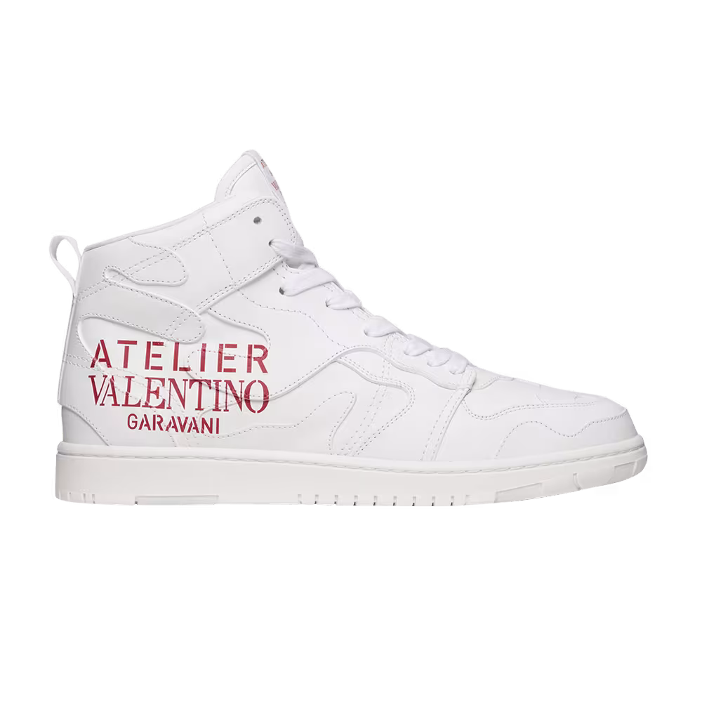 Valentino Atelier 07 High Sneaker Camouflage Edition - White