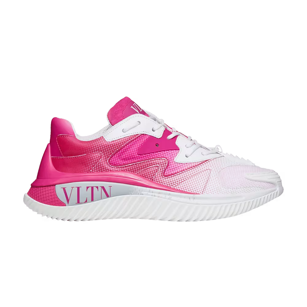 Valentino Women's Wade Runner Sneaker White Pink