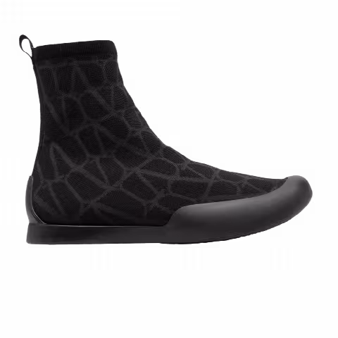 Valentino Toile Iconographe Cityshore Sock Boot 'Black'