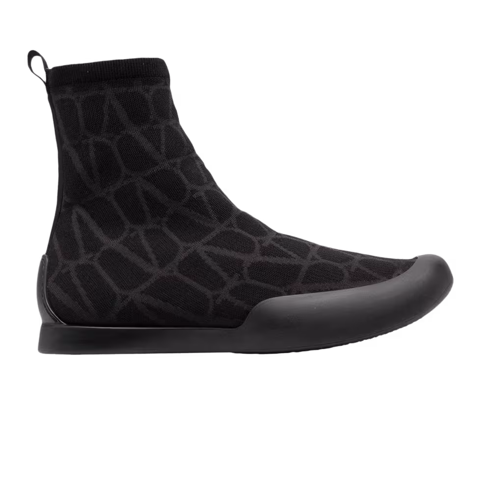 Valentino Toile Iconographe Cityshore Sock Boot Black
