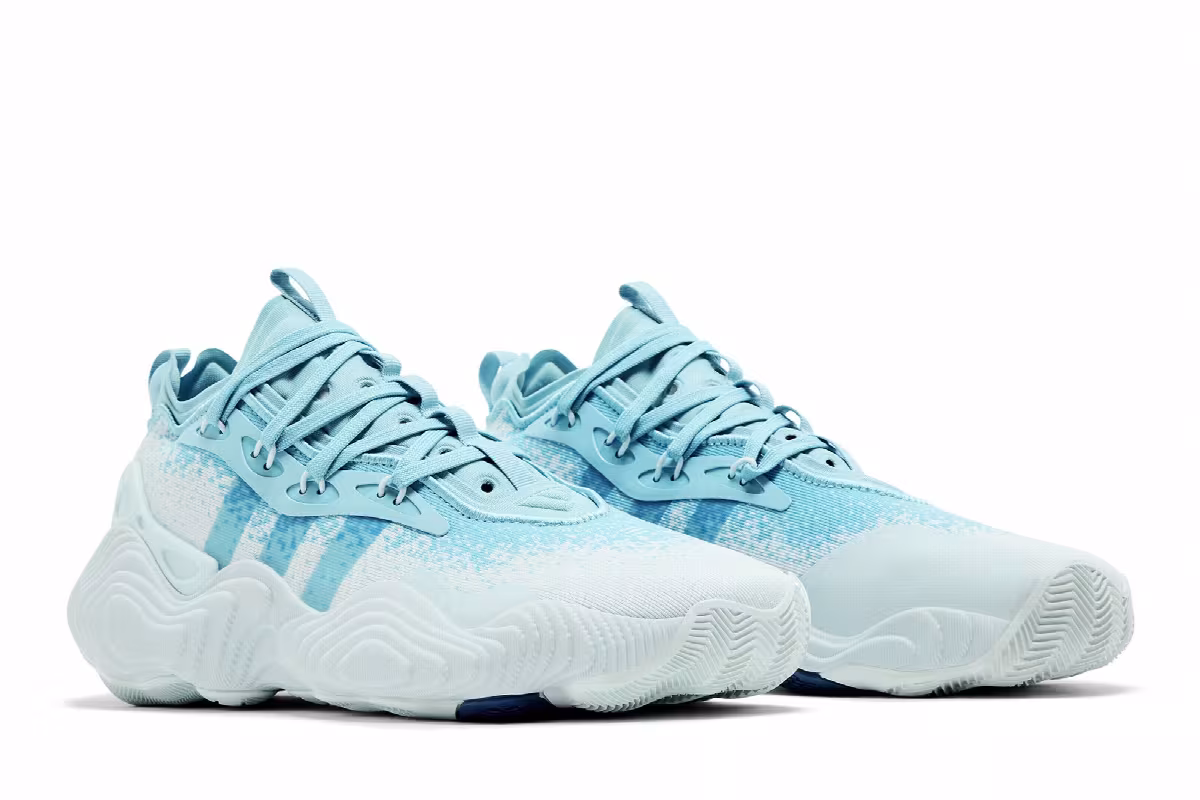 adidas Trae Young 3 Semi Blue Burst, view 9
