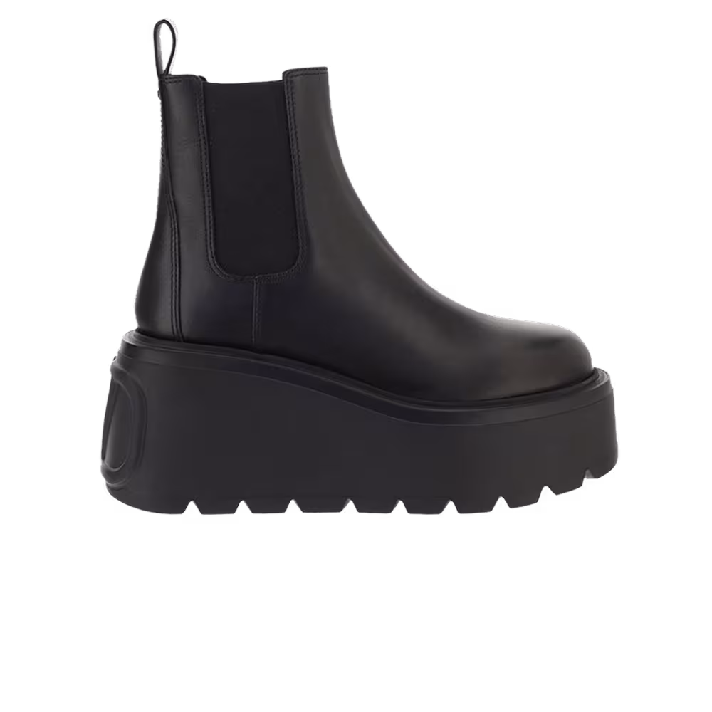 Valentino Women's Chunky Sole Ankle Platform Boot Black