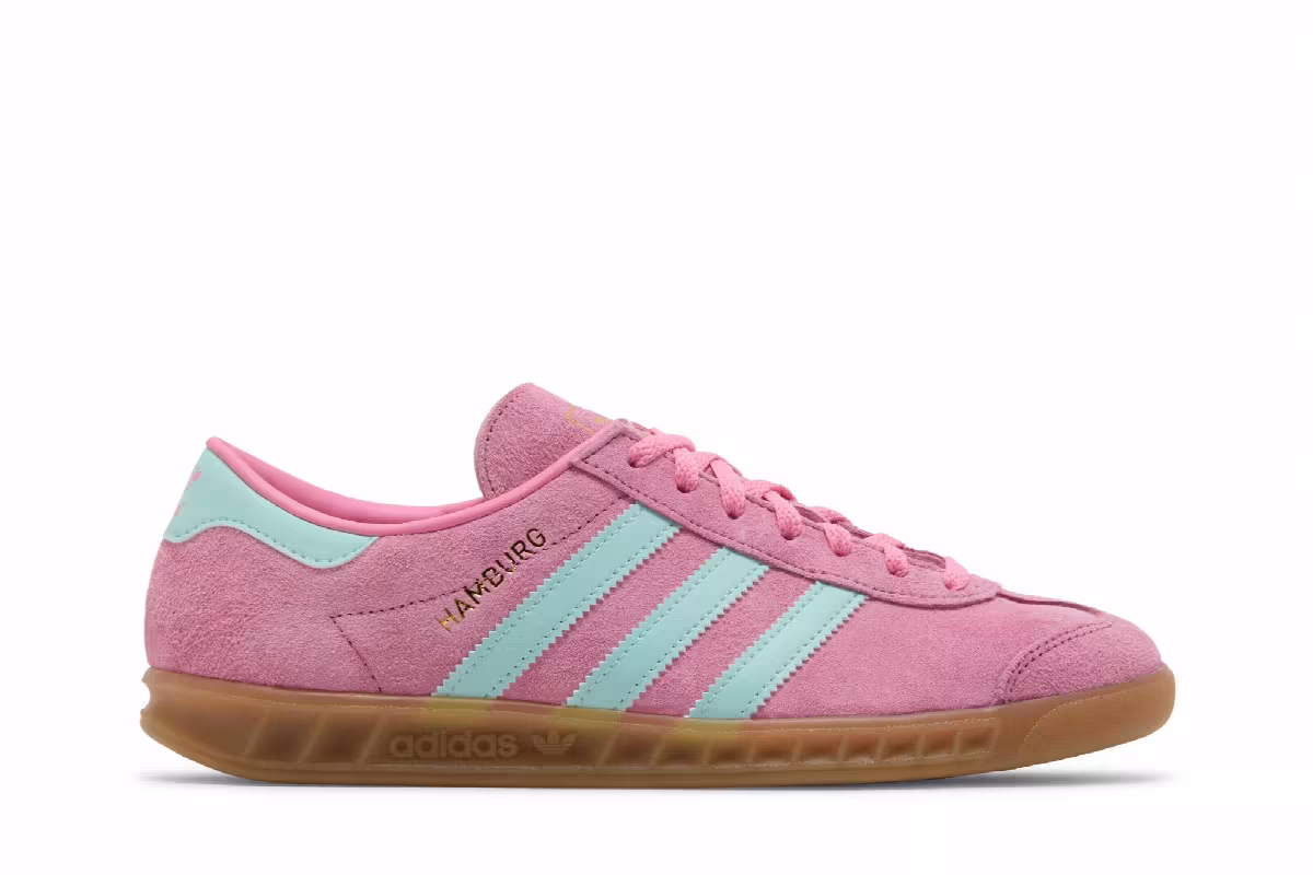 adidas Women's Hamburg Bliss Pink Semi Flash Aqua, view 2