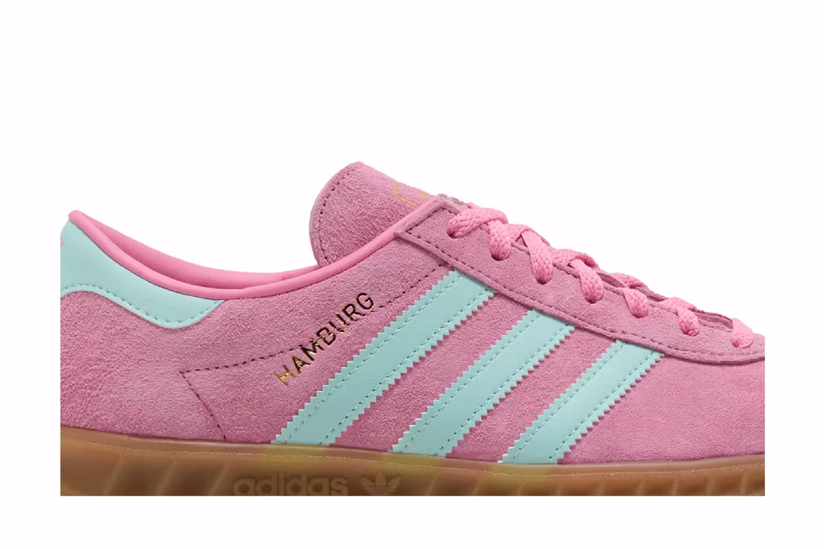 adidas Women's Hamburg Bliss Pink Semi Flash Aqua, view 3