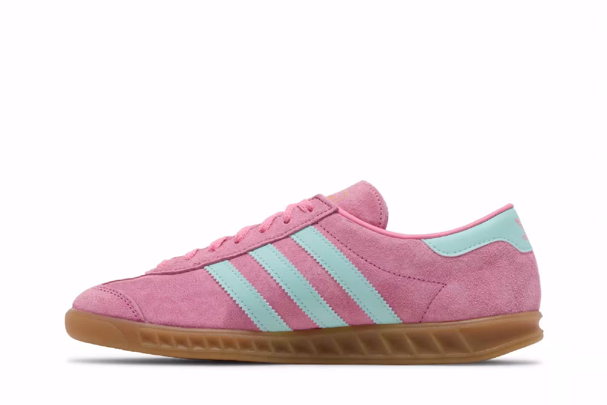 adidas Women's Hamburg Bliss Pink Semi Flash Aqua, view 4