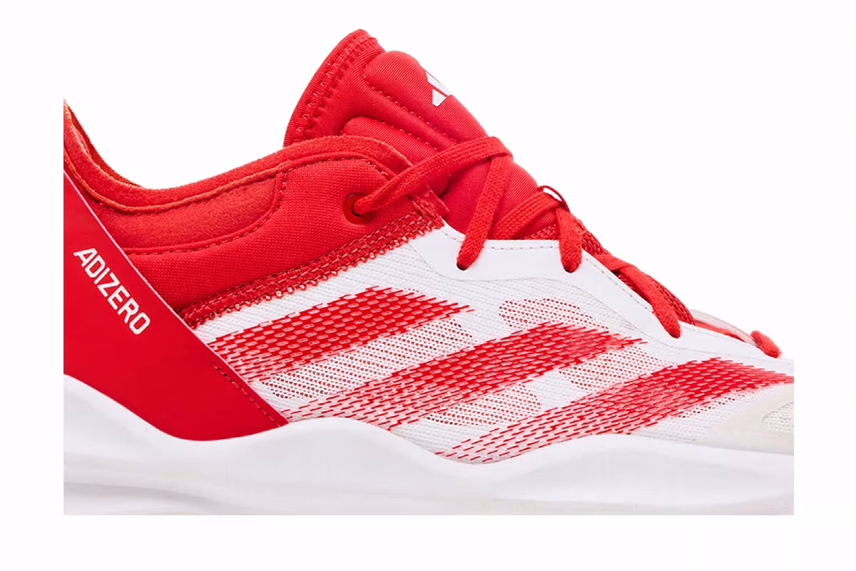 adidas Adizero Select 2.0 Low White Red, view 3