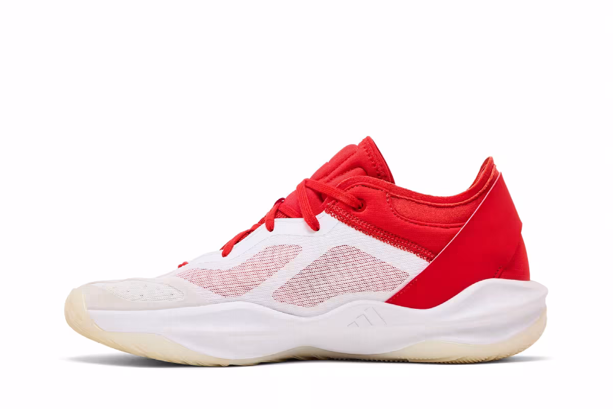 adidas Adizero Select 2.0 Low White Red, view 4