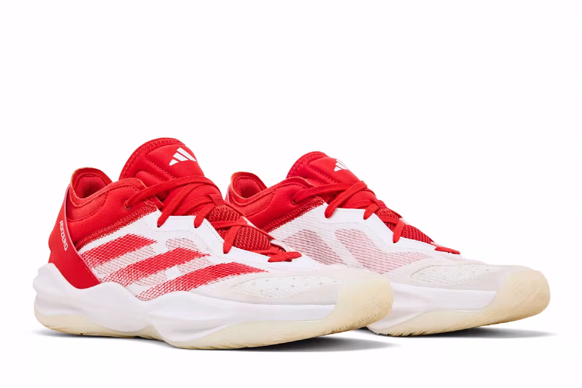 adidas Adizero Select 2.0 Low White Red, view 9