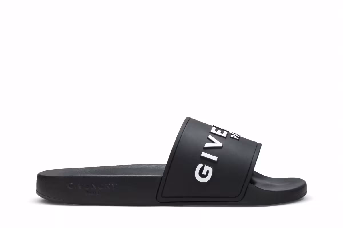 Givenchy Slide Black White, view 2