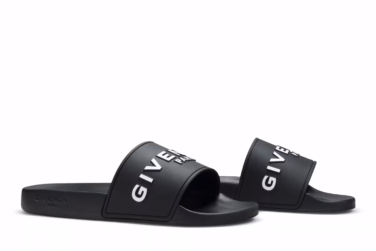 Givenchy Slide Black White, view 9