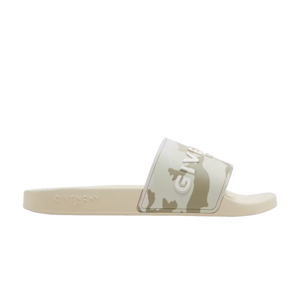 Givenchy Logo Slide Beige Camo