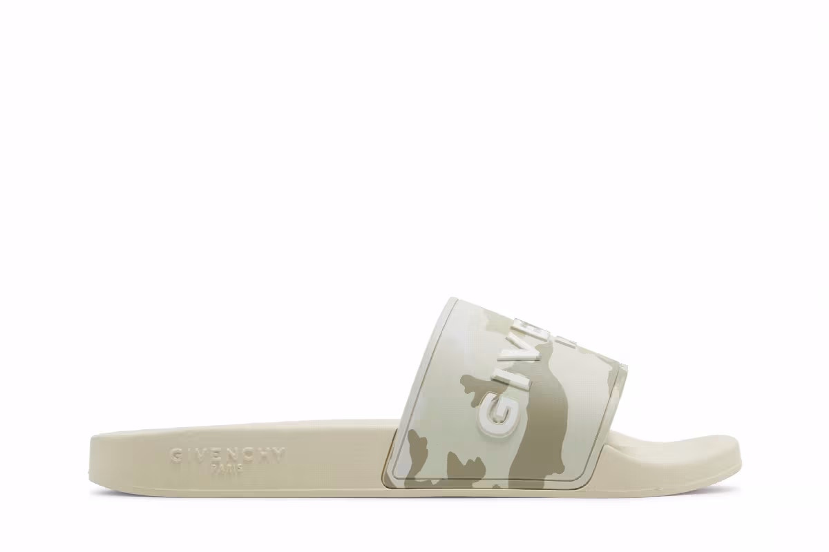 Givenchy Logo Slide Beige Camo, view 2