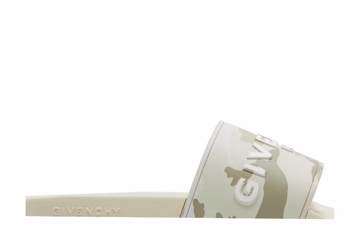 Givenchy Logo Slide Beige Camo, view 3