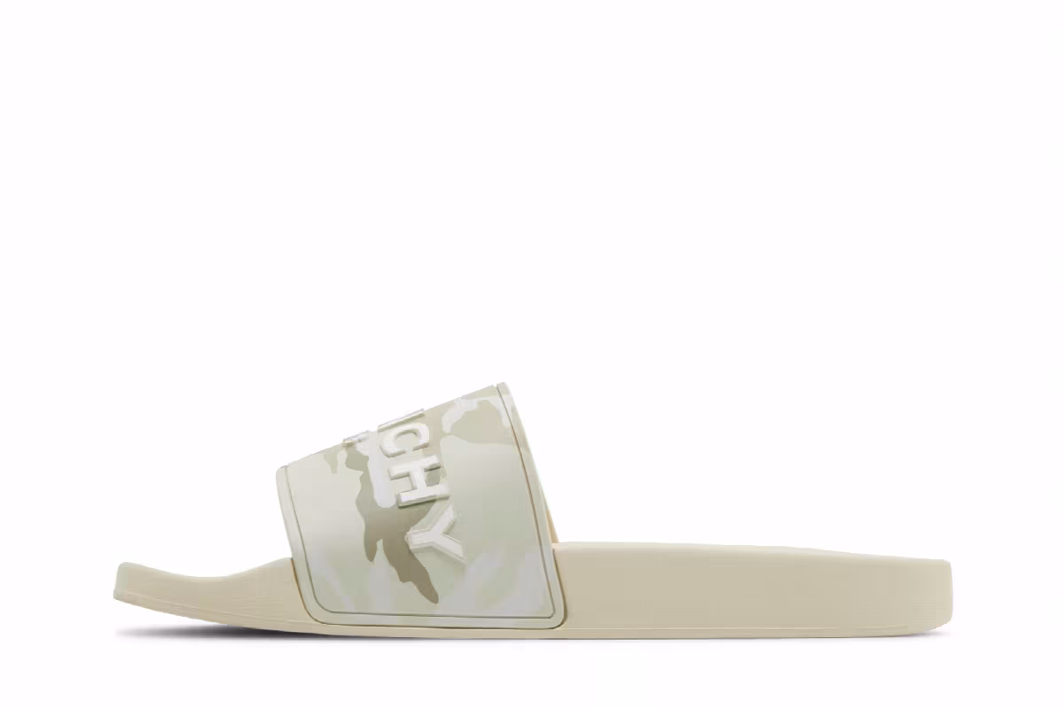 Givenchy Logo Slide Beige Camo, view 4