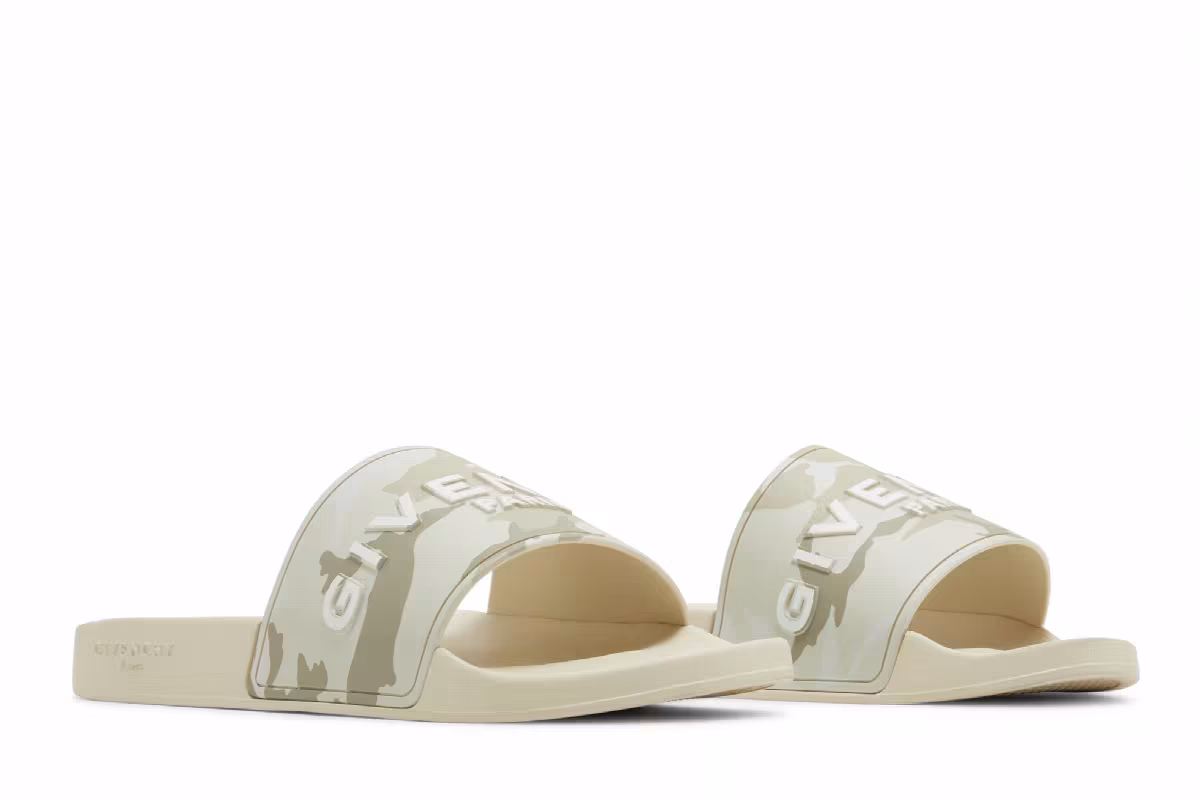Givenchy Logo Slide Beige Camo, view 9