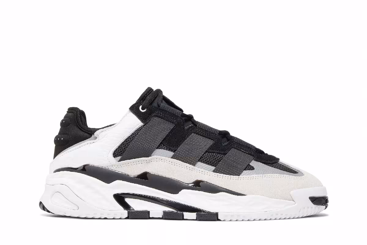 adidas Niteball Black White, view 2