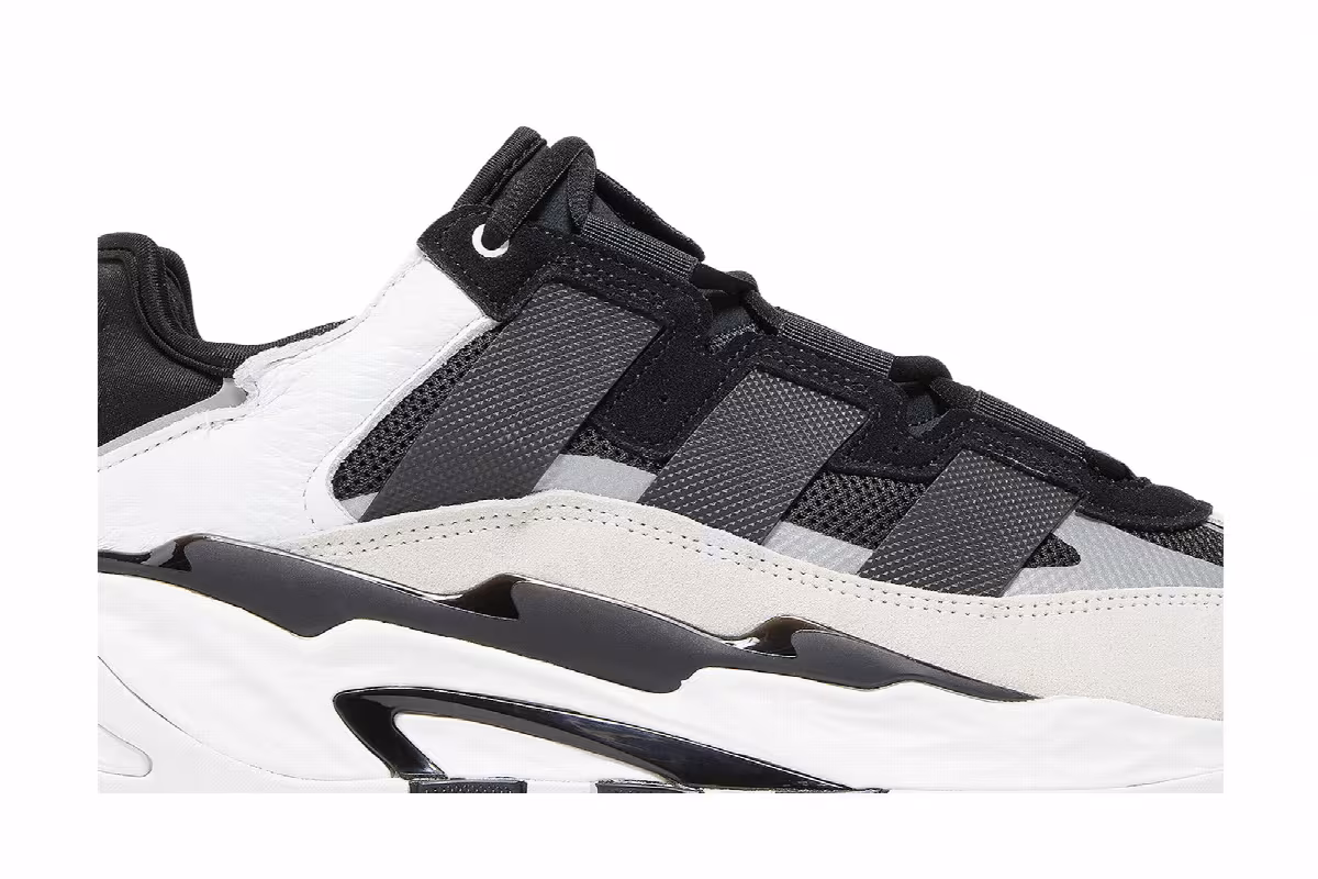 adidas Niteball Black White, view 3