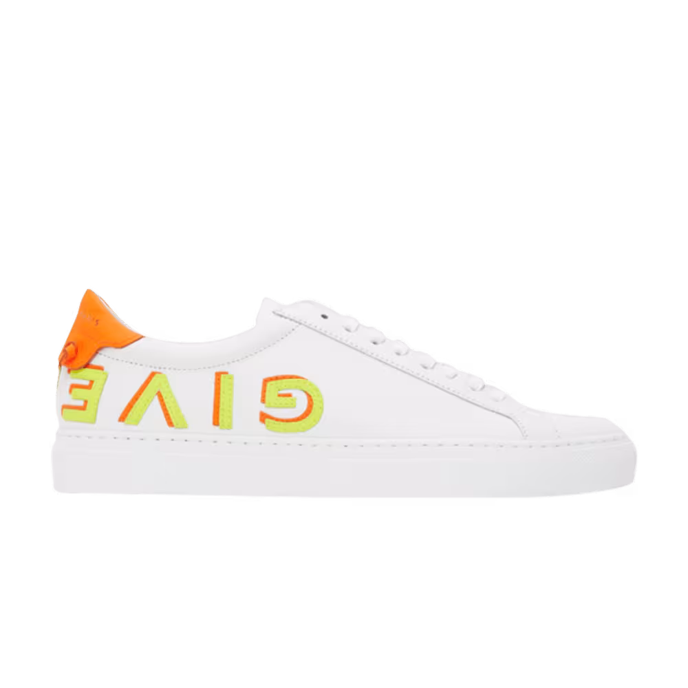 Givenchy Urban Street Low Reverse Logo - White Orange