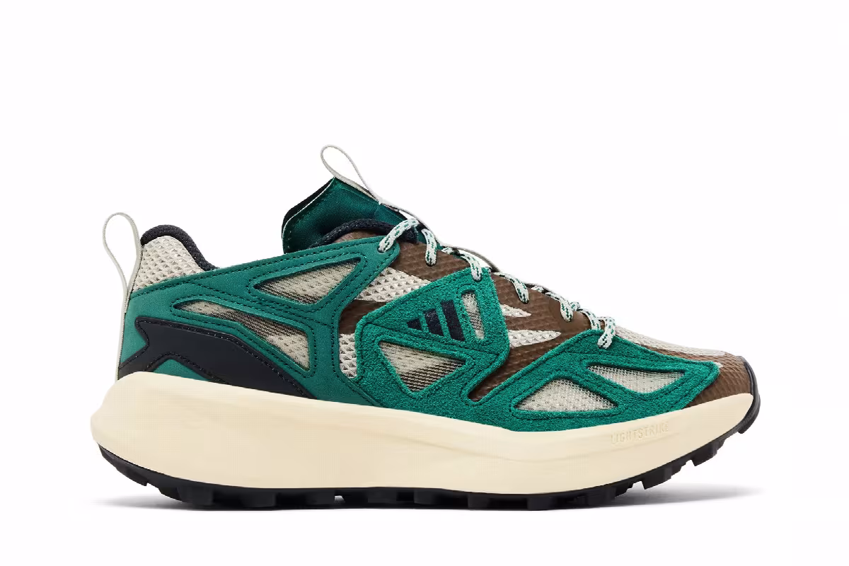 adidas Kantai Trail Putty Grey Collegiate Green, view 2