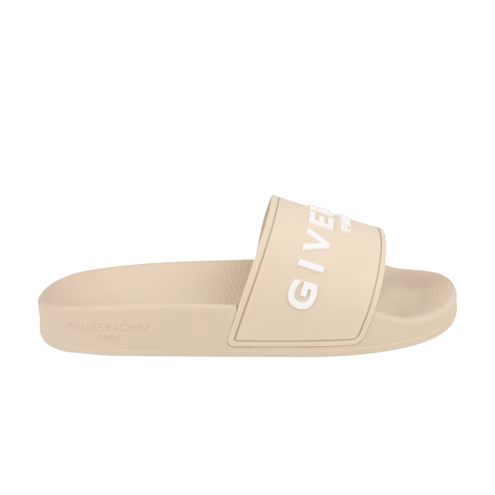 Givenchy Women's Logo Signature Slide Beige