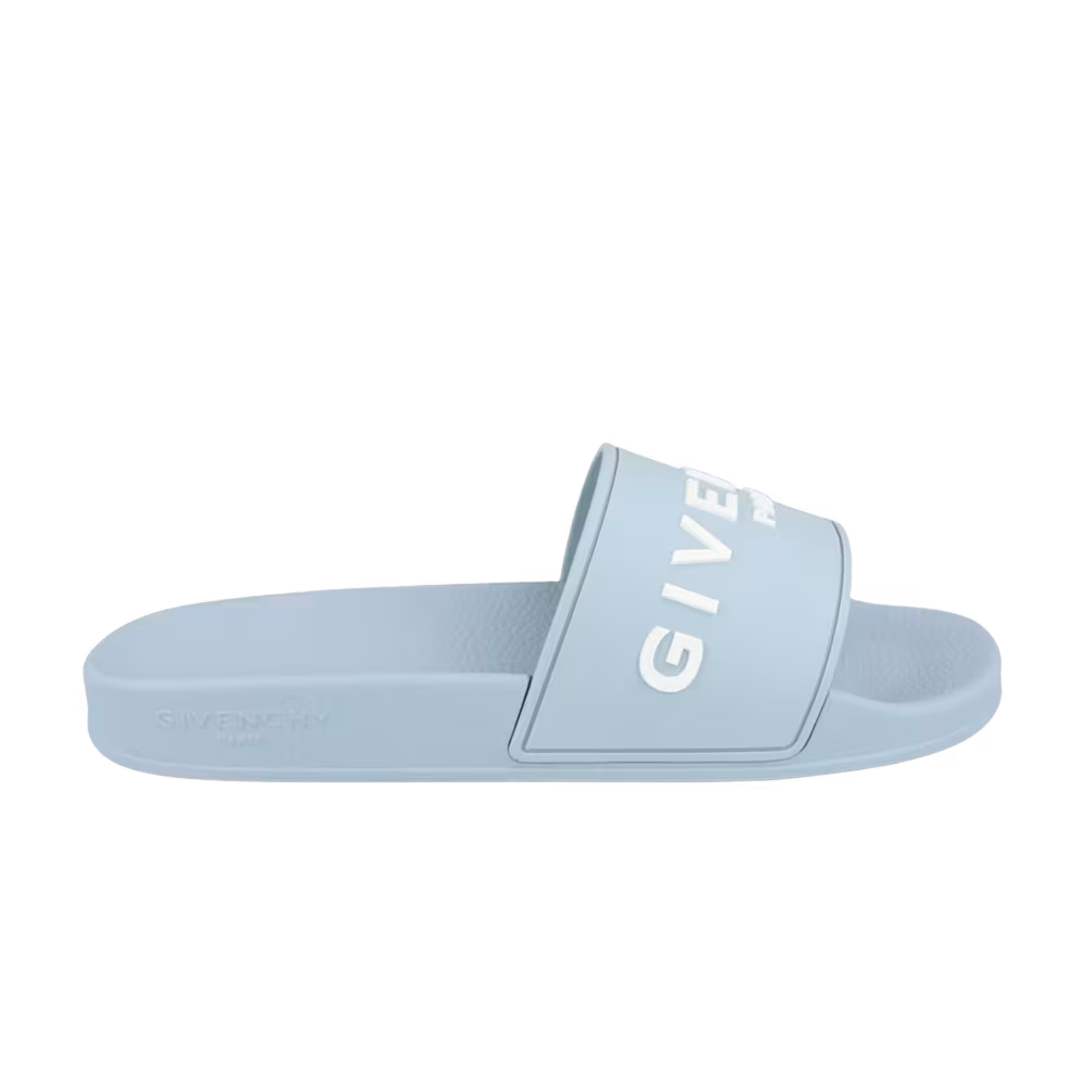 Givenchy Logo Signature Slide Sky Blue