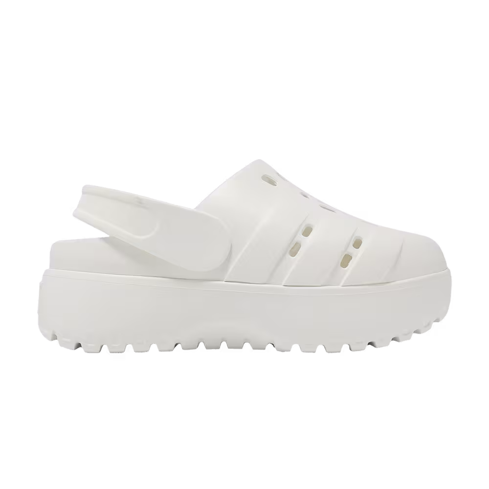 Adidas Women's Adilette Platform Clog Cream White