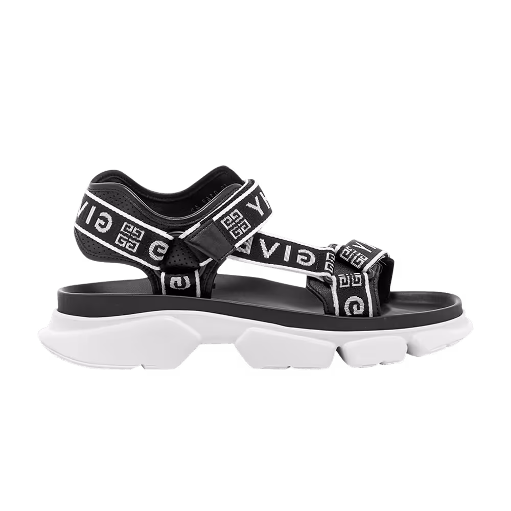 Givenchy Jaw Sandal Black White
