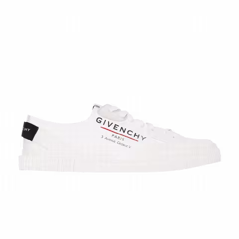 Givenchy Wmns Tennis Light Sneaker 'Address Logo Print - White'