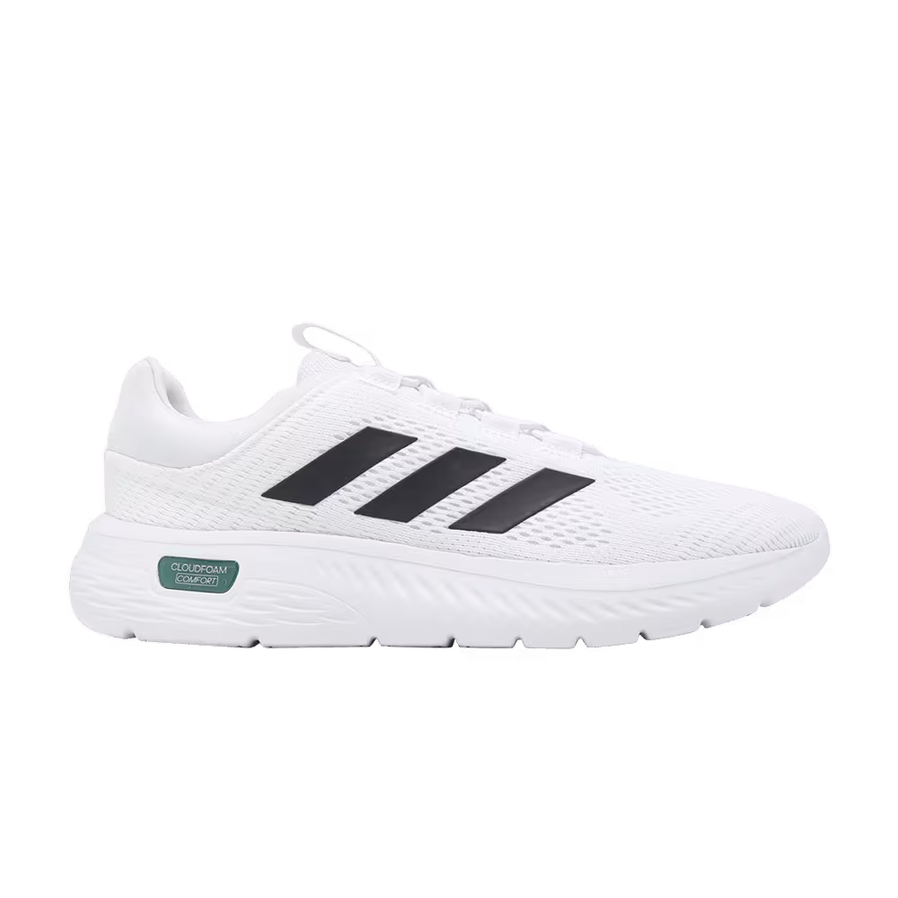 Adidas Cloudfoam Comfy EL White Black Collegiate Green