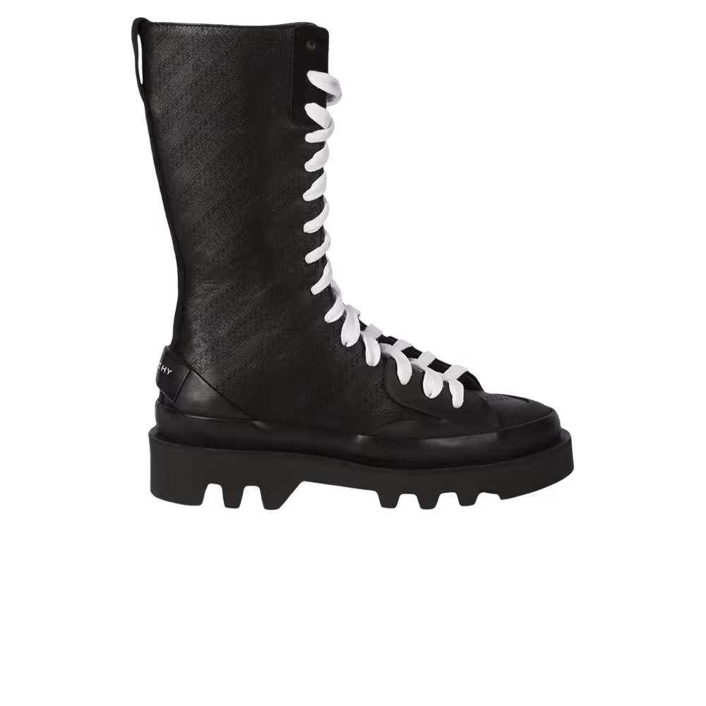 Givenchy Women's Clapham Combat Boot Black White