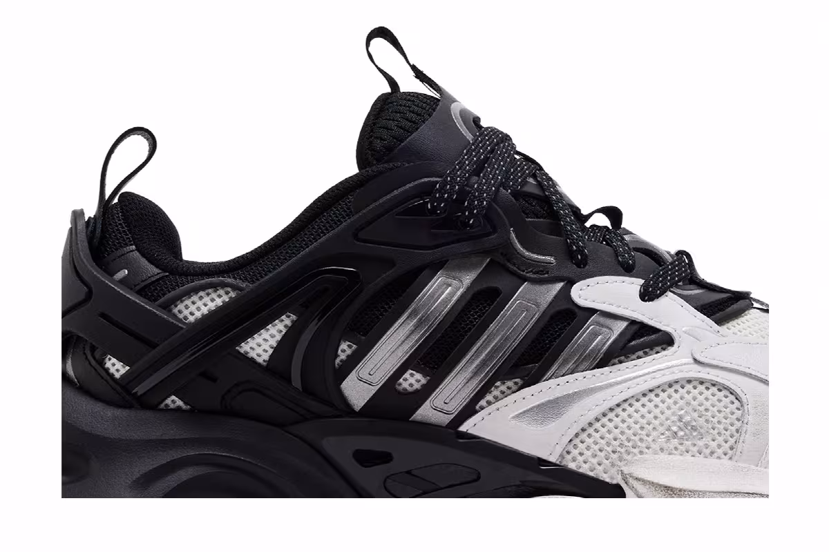 adidas XLG Runner Deluxe White Black, view 3