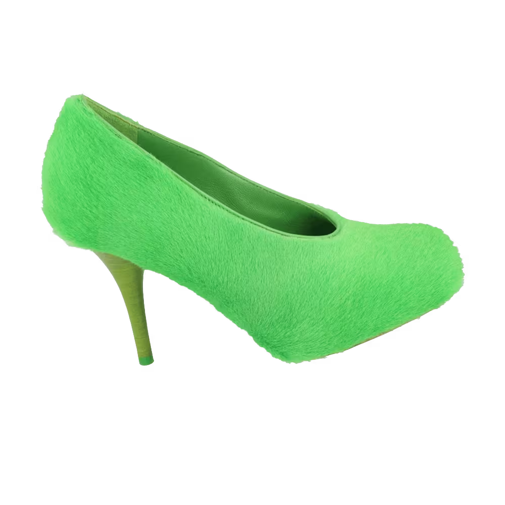 Givenchy Women's Show Pumps Lamb Hair Absynthe Green