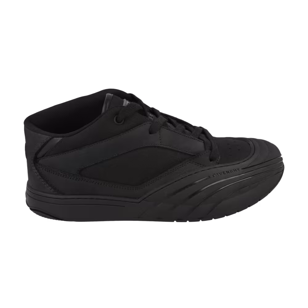 Givenchy Suede Trimmed Mid-Top Sneaker Black