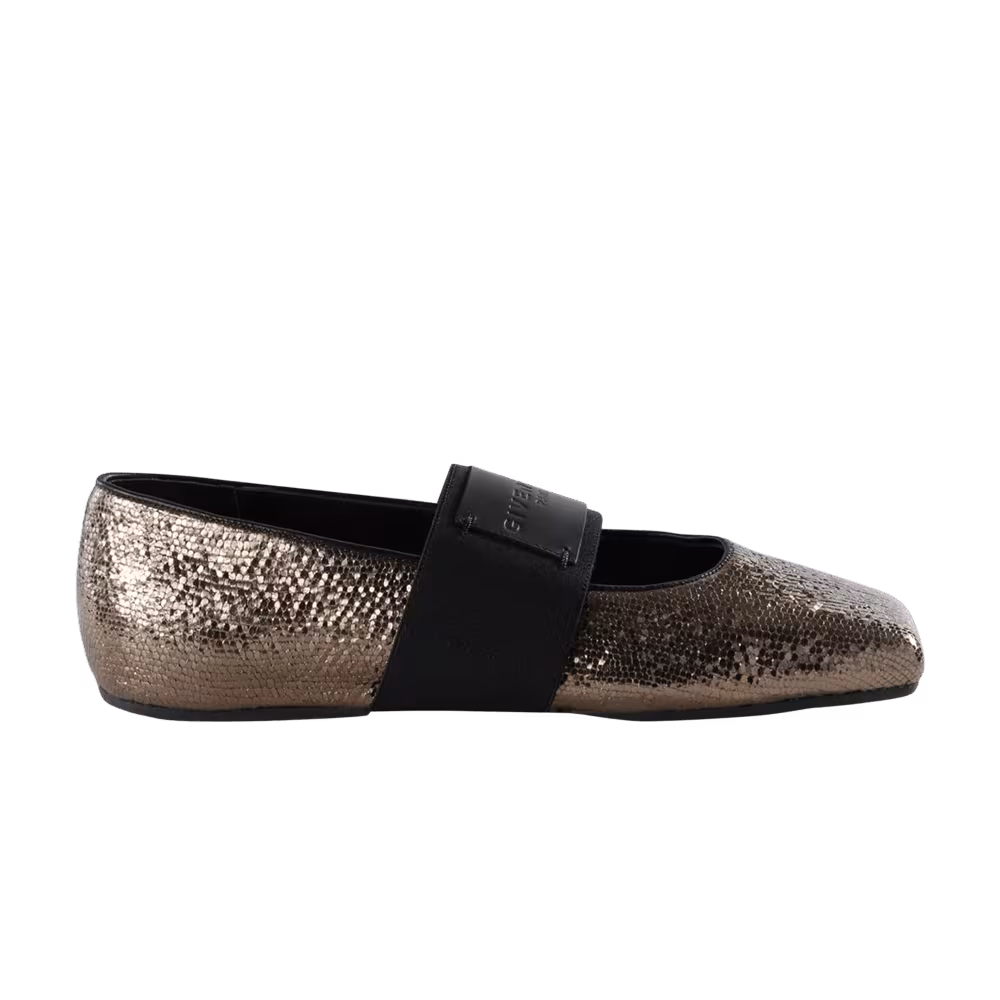 Givenchy Women's Sliced Square Ballerina Bronze