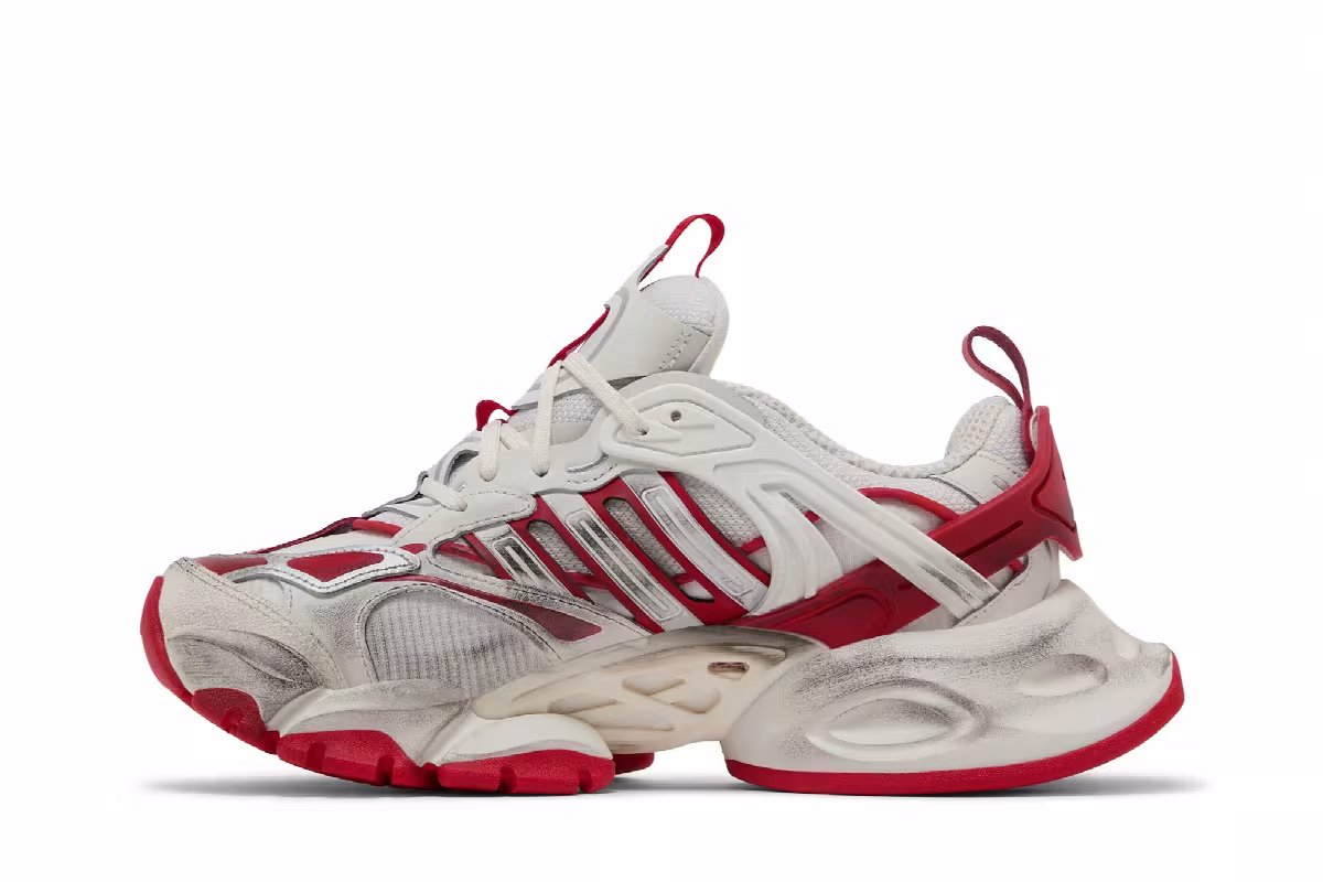 adidas Vento XLG Deluxe White Red, view 4