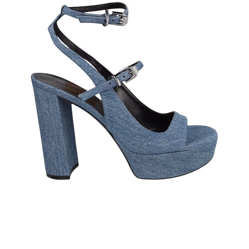 Givenchy Women's Voyou Platform Sandal Medium Blue