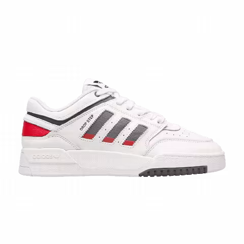 Adidas Drop Step Low 'White Grey Scarlet'