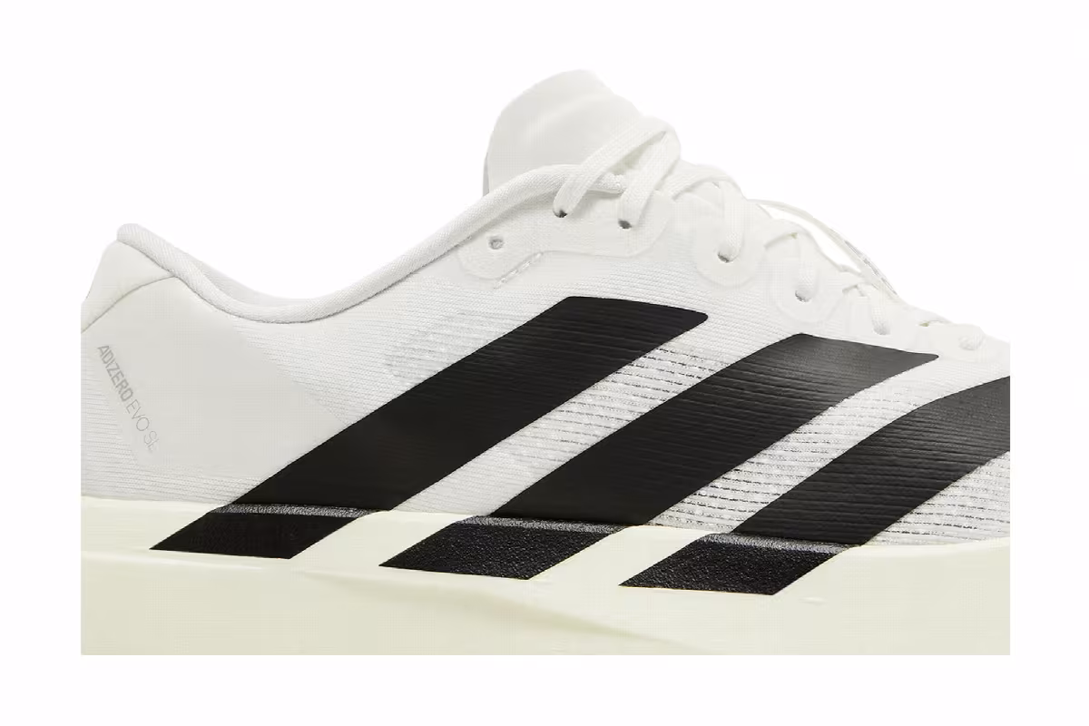 adidas Adizero Evo SL White Black, view 3