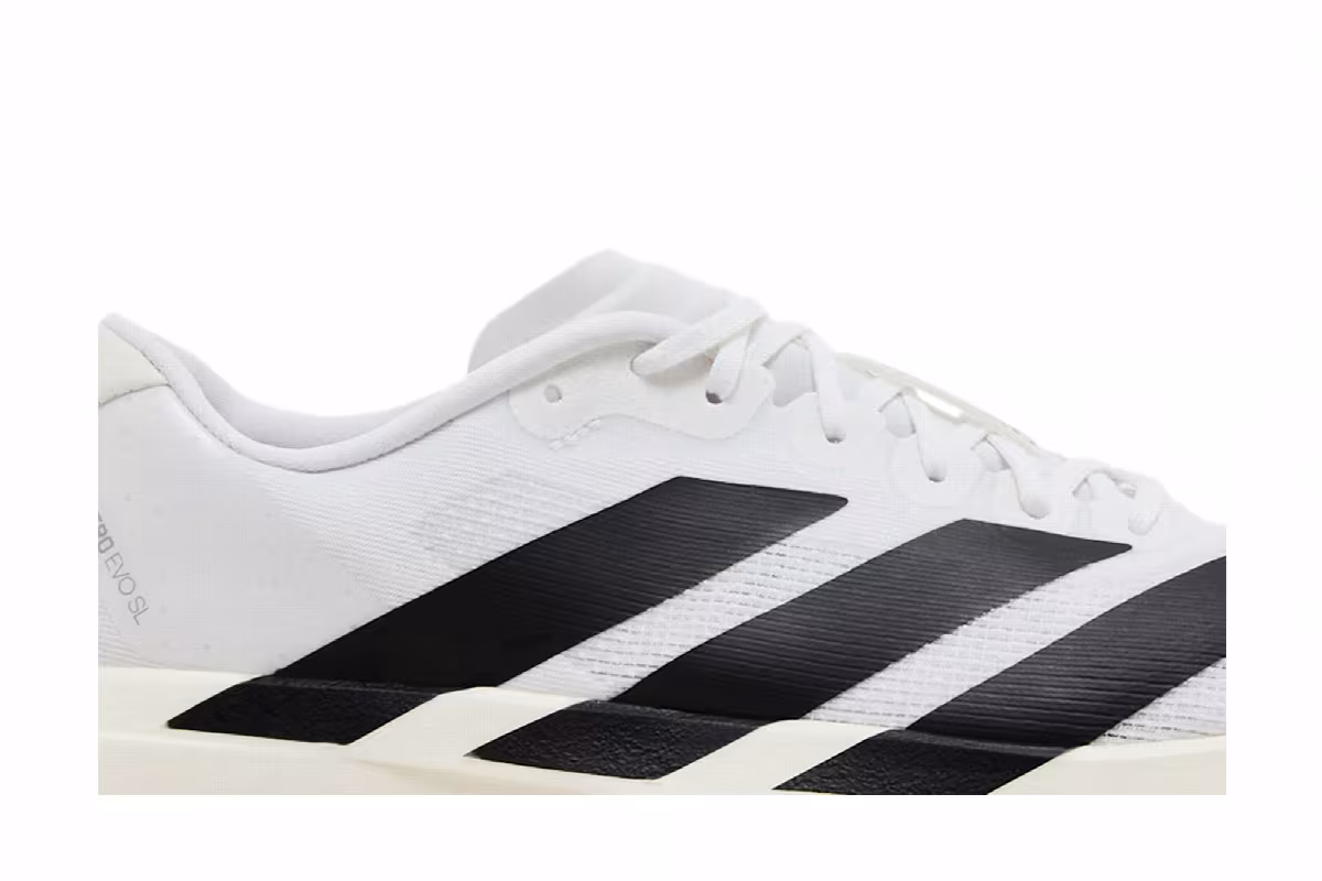 adidas Women's Adizero Evo SL White Black, view 3