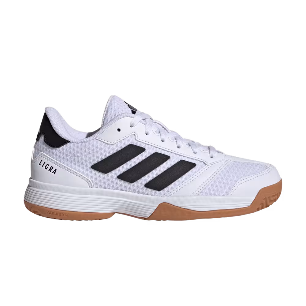 Adidas Ligra 8 Indoor J White Black Gum