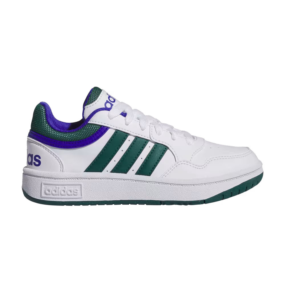 Adidas Hoops K White Collegiate Green Blue
