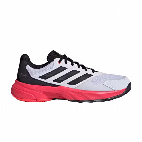 Adidas CourtJam Control 3 'White Black Lucid Red'