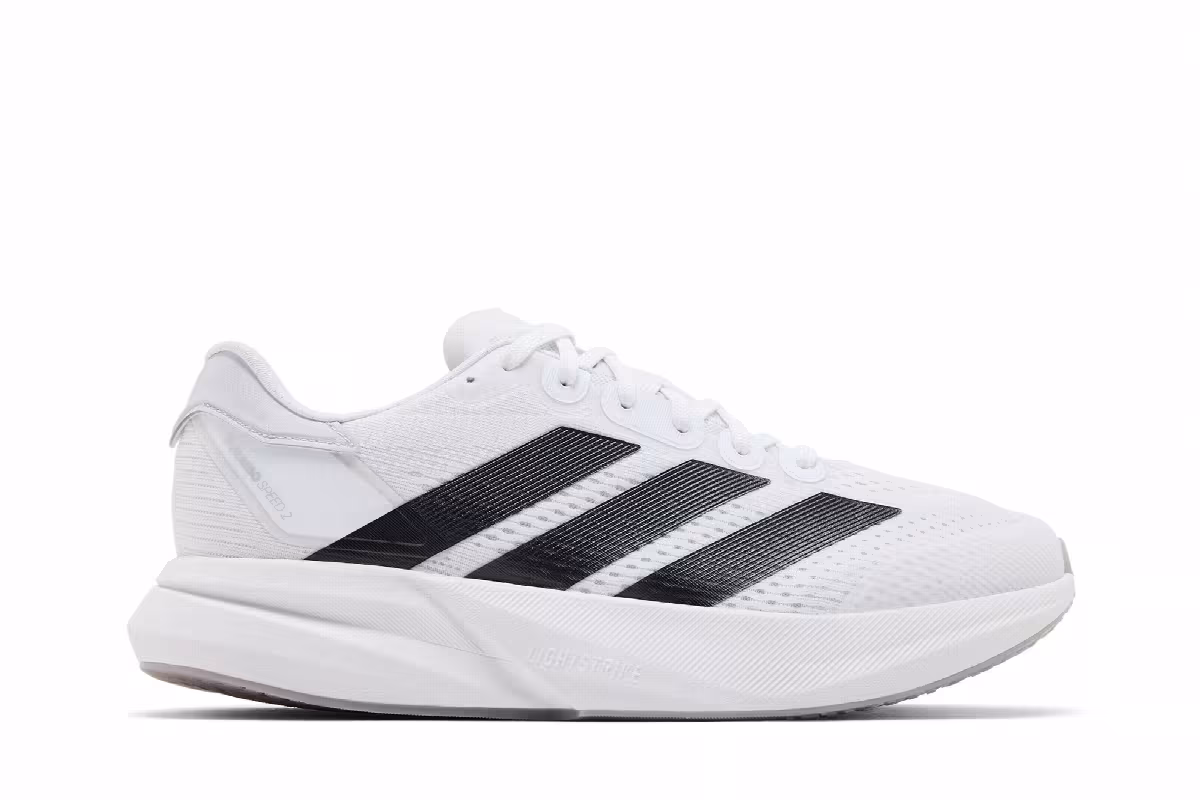 adidas Duramo Speed 2 White Black Halo Silver, view 2